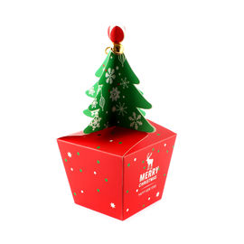 재미있은 크리스마스 작은 선물 상자를 인쇄하는 포장 상자 나무 상자 로고