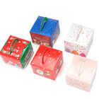 White Cardboard Fancy Christmas Packaging Boxes For Apple And Socks
